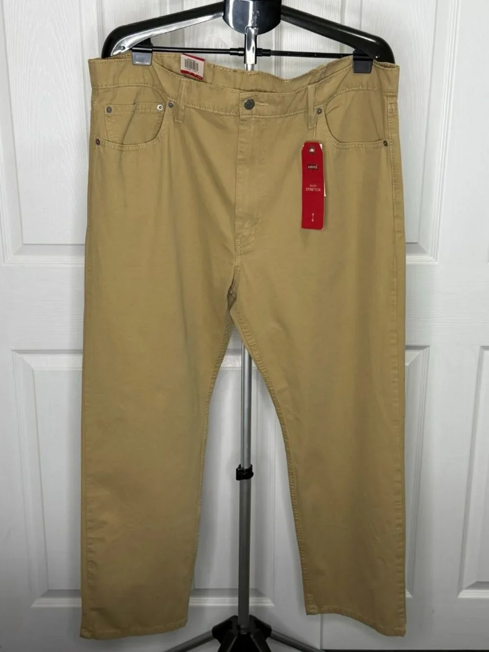 Levi's 502 Jeans Men's 42x30 Khaki Regular Taper Warp Stretch NWT 29507-0106